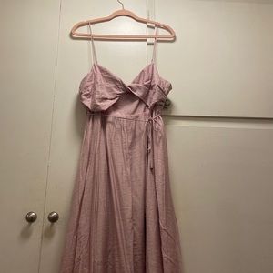 Mauve Pink Midi Sun Dress